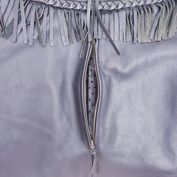 Harley Davidson Willie G Vintage Fringe Leather Motorcycle Biker Women's Jacket - Picture 5 of 16